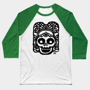 Azteca Catrina Baseball T-Shirt